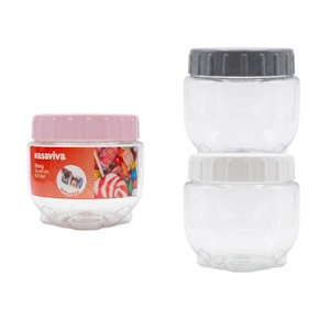 BARATTOLO IN PLASTICA CON TAPPO 0,5 LT. EASY IMPILABILE KASAVIVA
