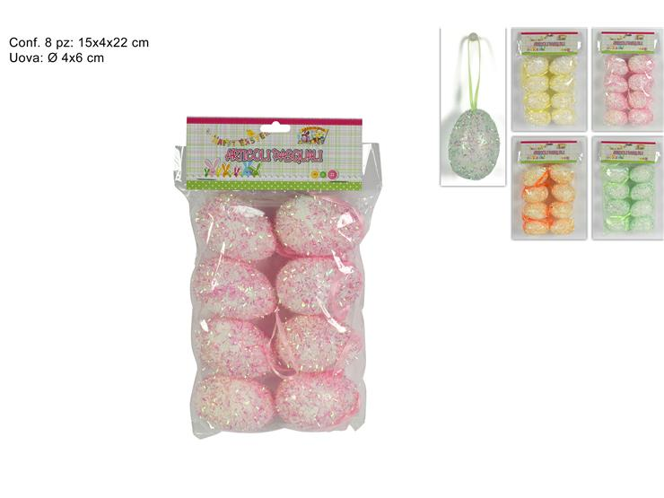 APPENDINO PASQUALE UOVA DECORATE CM.4xD.6 IN BUSTA CONF.8PZ.