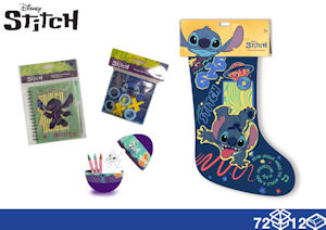 CALZA DELLA BEFANA PERSONAGGIO CM.30 STITCH BLU CON SORPRESE EOLD.