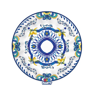 GENERICO AMALFI PIATTI CM.20 CONF.6 PZ. BIGPARTY
