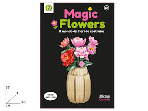 COSTRUZIONI KIT MATTONCINI MAGIC FLOWERS CAMELIE MAZ.