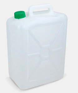 TANICA IN PLASTICA PER 25 LITRI PER ALIMENTI ACQUA VINO OLIO ECOPLAST