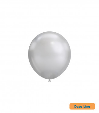 PALLONCINI DECO LINE PROFES. CROMATO 5 POLLICI CM.13 CONF.100PZ. ARGENTO 925