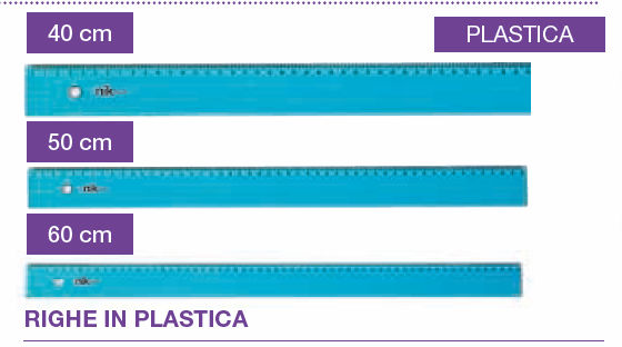 RIGA IN PLASTICA CM.60 NIKOFFICE