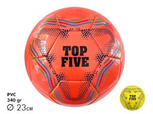 PALLONE CALCIO CUOIO TOP FIVE XBALL N.5 SGONFIO 320gr. MAZ.