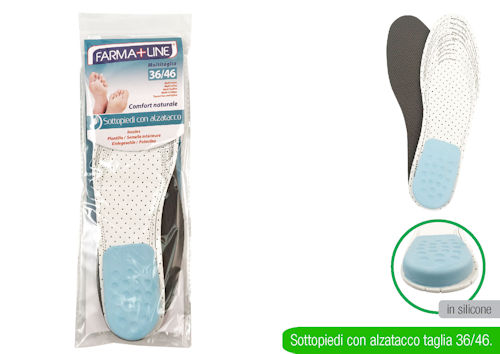 PIEDI SOLETTA SOTTOPIEDI FELTRO CON ALZATACCO 36-46 FARMALINE
