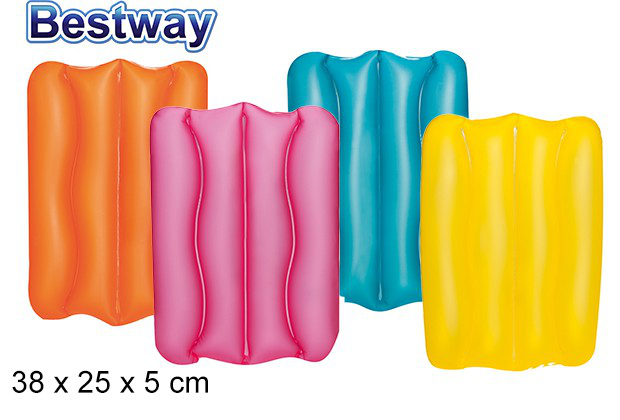 CUSCINO GONFIABILE IN PLASTICA COLORATO cm.30x25x5 BESTWAY 52127