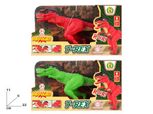 ANIMALI IN SCATOLA DINOSAURO LUCI E SUONI T-REX CM.22 MAZ.