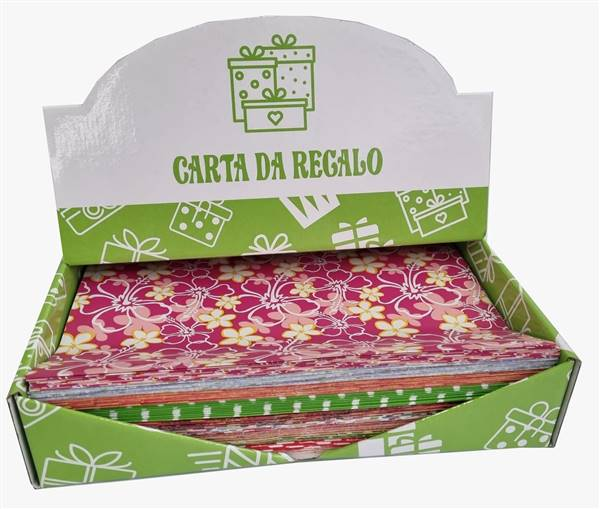 CARTA DA REGALO GENERICA IN FOGLI CM.70x100 OREMA pezzi 100