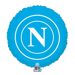 SPORT CALCIO NAPOLI PALLONCINO MYLAR CM.45 TONDO 66105 BIGPARTY