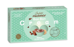CONFETTI MAXTRIS AL CIOCCOLATO 900KG. BON BON CREAM NUANCE ACQUAMARINA