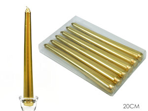 CANDELA CLASSICA LISCIA CM.20 ORO CONF. DA 6PZ 411650 GENERAL