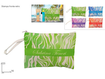 BUSTINA BEAUTY CM.23x16 SABRINA TENORI MONOCOLORE CON ONDE DUESSE