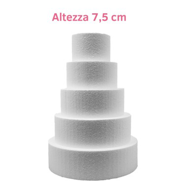 POLISTIROLO DISCO H 7,5 CM. x D.10