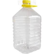 PET TANICA IN PLASTICA TRASPARENTE 5 LITRI PER VINO O OLIO