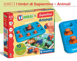 SAPIENTINO I TIMBRI ANIMALI 3-5 ANNI 16887 CLEMENTONI