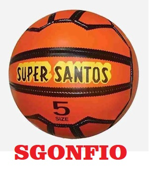 PALLONE CALCIO CUOIO SUPER SANTOS N.5 SGONFIO 300gr. MONDO 23060