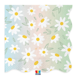 GENERICO MARGHERITE DAISY TOVAGLIOLI CM.33x33 CONF.16PZ.. MIX COLORI BIGPARTY