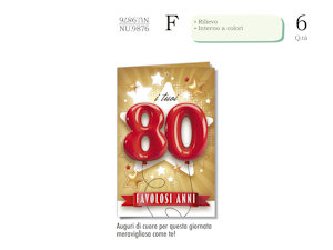 BIGLIETTI 80 ANNI FAVOLOSI NU.9876 pezzi 6