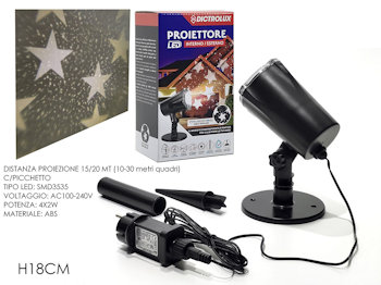 PROIETTORE PER ESTERNO CON LUCI A LED E MOVIMENTO 472914 GENERAL