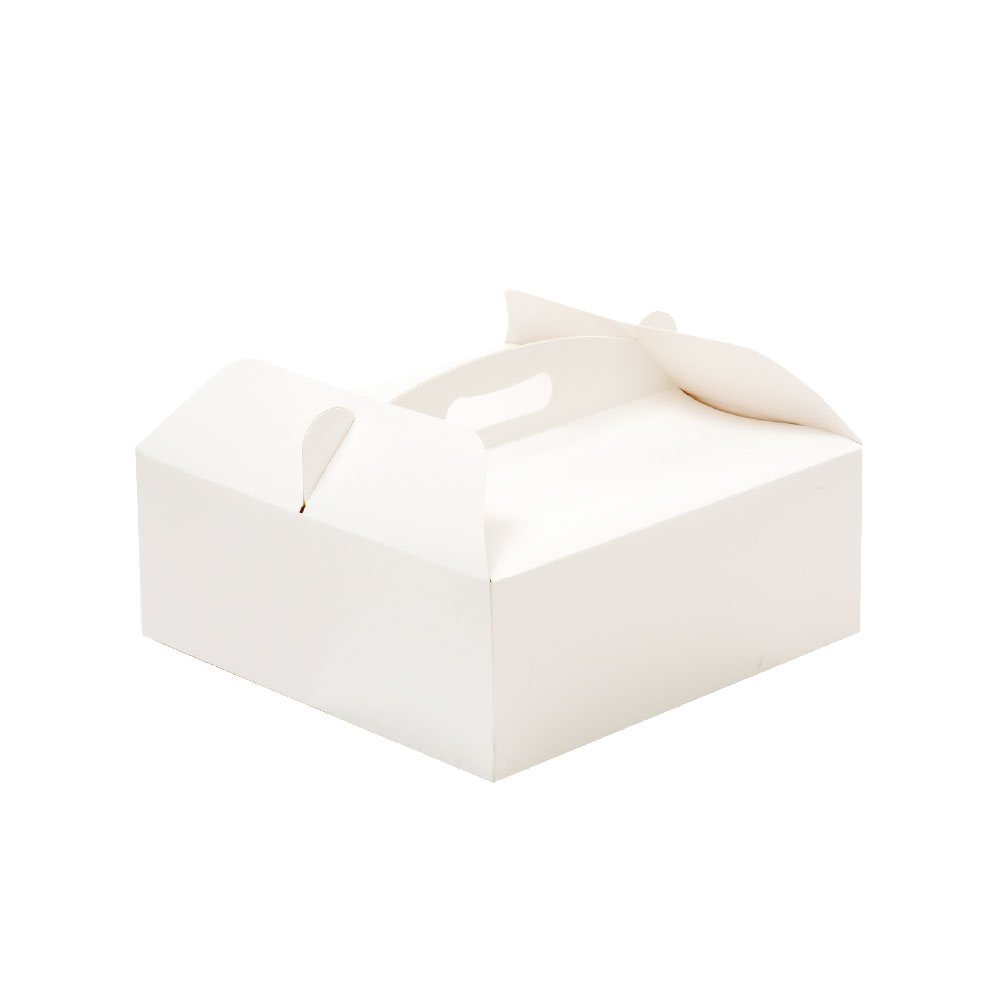 PORTATORTA IN CARTONCINO SCATOLA CON MANICO CM.36x36x H.12 CM. DECORA