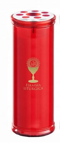 VOTIVO LUMINO DERA LUMI ROSSO T100 CM.D.5,5xH19 GR.400 PEZZI 4