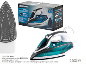 FERRO DA STIRO PIASTRA IN CERAMICA 2200W STEAMSPEED 874915 DICTROLUX