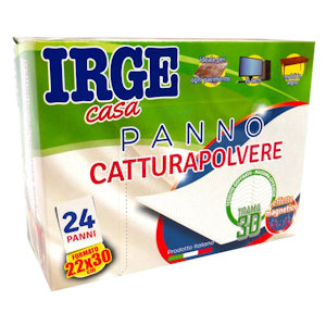 PANNO CATTURAPOLVERE CM.22x38 CONF.24PZ. SPOLVERELLO IRGE