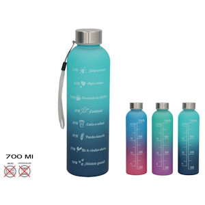 BORRACCIA IN PLASTICA 700ML. CON SCRITTE MOTIVAZIONE GERIMPORT