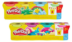 PLAYDOH PLASTILINA 4 VASETTI DA 85GR. G0512