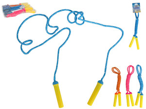 GIOCO CORDA SALTO MT. 2,40 MANICO IN PLASTICA COLOR GERIMPORT