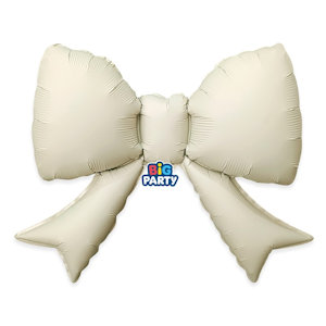PALLONCINO MYLAR SAGOMA FIOCCO CM.43*55 BOW AVORIO BIGPARTY