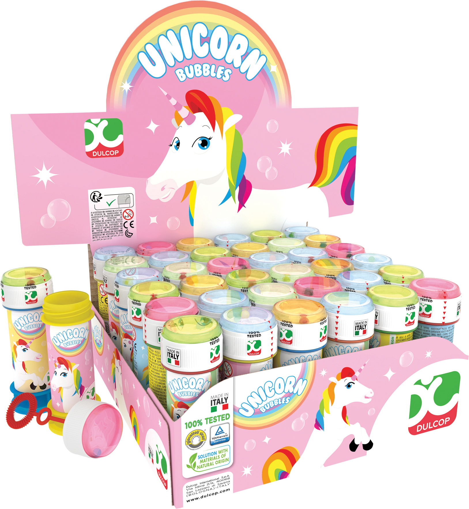 BOLLE DI SAPONE 60 ML UNICORNO DULCOP PEZZI 36