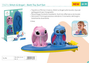 PRIMI MESI PRIMO BAGNETTO STITCH E ANGEL SU TAVOLA SURF 6+ MESI 17627 CLEMENTONI
