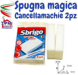 BUCATO SPUGNA MAGICA PER MACCHIE CONF. 2PZ. SBRIGO IPM