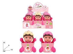 BAMBOLOTTO BABY CM.15 IN SCATOLINA CUPCAKE MAZ.