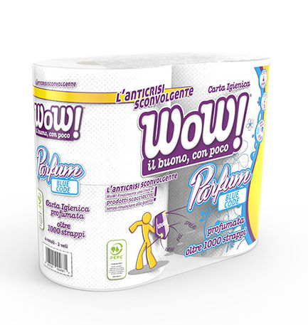 CARTA IGIENICA WOW 4 ROTOLI 2 VELI PARFUM