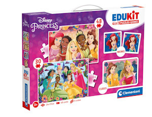 EDUKIT 4 IN 1 PRINCIPESSE 18297 CLEMENTONI