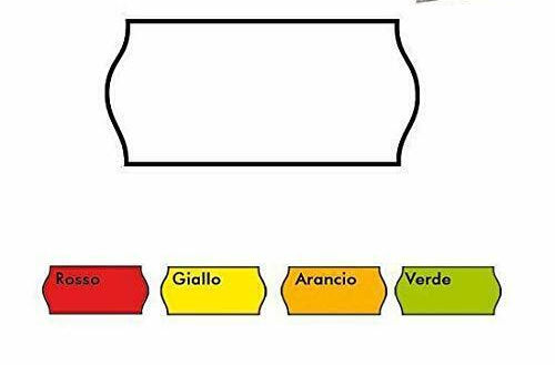 PREZZATRICE SOLO ROTOLI 26X12 FLUO GIALLO NIKOFFICE PEZZI 10