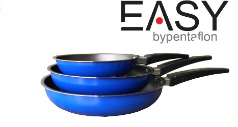 PADELLE ALLUMINIO SET TRIS EASY LINE CM.16-20-26 POT