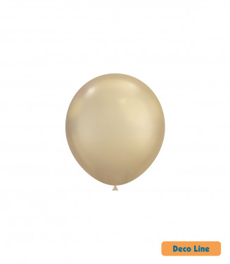 PALLONCINI DECO LINE PROFES. CROMATO 5 POLLICI CM.13 CONF.100PZ. ORO 24KT
