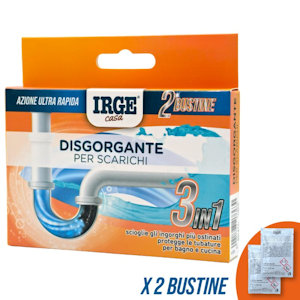ACIDO DISGORGANTE IN BUSTINE DA 40GR. CONF.2PZ. IRGE