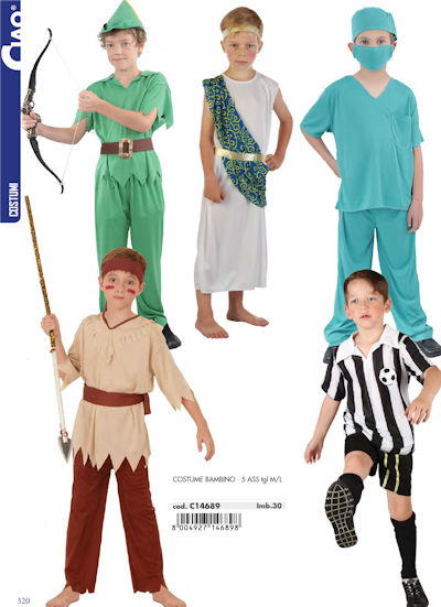 COSTUME INDIANO TAGLIA M 5/7 ANNI