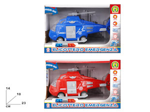 ELICOTTERO A BATTERIA DA SOCCORSO CON SUONI E LUCI MOVIMENTO CM.20 MAZ.