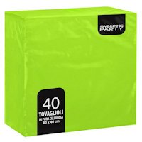 TOVAGLIOLI 2VELI 38x38 VERDE LIME CONF.40PZ. GOFFRATO SWEEPING