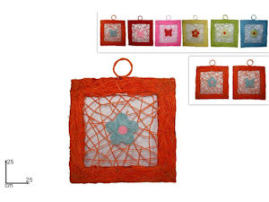 APPENDINO RAFFIA QUADRETTO COLOR CM.25x25 DUESSE