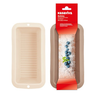 STAMPO PLUMCAKE IN SILICONE CM.24x12xH.7,5 DELIZIA KASAVIVA
