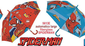 OMBRELLO BAMBINI IN NYLON AUTOMATICO LARGE SPIDERMAN 5613F IDEAPIOGGIA