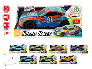 AUTO MODELLO SPORTIVA SPEED RALLY 1:20 CON SUONI A FRIZIONE CM.21 MAZ.