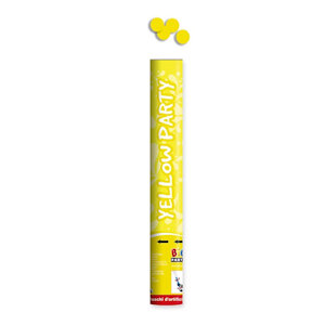 TUBO SPARA CORIANDOLI CM.40 GIALLO Y0057 BIGPARTY